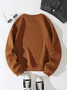 Fifth Avenue DIFT300 Printed Sweatshirt - Brown