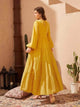Lemon Tart Tiered Detail Long Maxi Dress LTAMD394