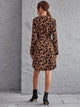 LT Fuse Leopard Print Detail LTFUDR83 Stitched Dress
