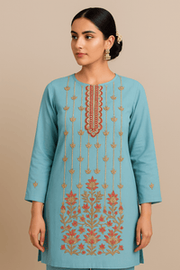 Lemon Tart LT25KC6 Embroidered Unstitched Cotton Kurti