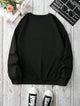 Lemon Tart Women's Printed Sweatshirt LTWPRSW4 - Black