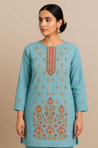Lemon Tart LT25KC6 Embroidered Unstitched Cotton Kurti