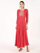 Fifth Avenue Clothing WOMK13 Lace Detail Kurti Dress - Pink