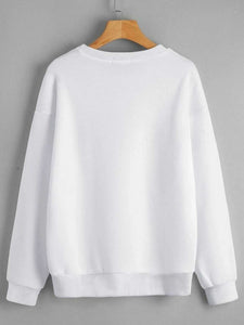 Fifth Avenue DIFT236 Printed Sweatshirt - White