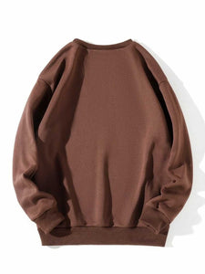 Fifth Avenue DIFT343 Printed Sweatshirt - Brown