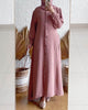 Lemon Tart Button Detail Long Maxi Dress LTAMD589 - Pink