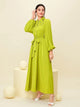 Lemon Tart Button Detail Maxi Dress LTAMD697