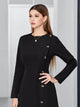 Lemon Tart Button Detail Maxi Long Dress LTAMD228 - Black