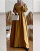 Lemon Tart Button Pocket Detail Long Maxi Dress LTAMD553 - YB