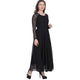 Lemon Tart Chiffon Overlay Detail Long Maxi Dress LTAMD632 - Black