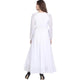 Lemon Tart Chiffon Overlay Detail Long Maxi Dress LTAMD632 - White