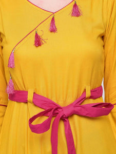 Lemon Tart Clothing LTK146 Tassel and Tie Detail Stitched Kurti