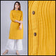 Lemon Tart Clothing LTK162 Pintuck Detail Stitched Kurti - Yellow