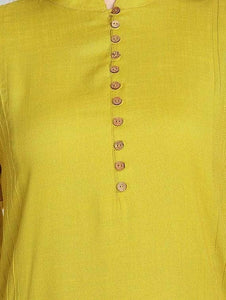Lemon Tart Clothing LTK169 Pintuck Detail Stitched Kurti - Green