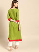 Lemon Tart Clothing LTK173 Color Block Peplum Detail Stitched Kurti