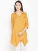 Lemon Tart Clothing LTK3 Overlap Detail Lawn Kurti - Yellow