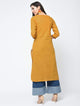 Lemon Tart Clothing LTK31 Color Block Kurti - Mustard