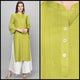 Lemon Tart Clothing LTK56 Pintuck Detail Kurti - Green