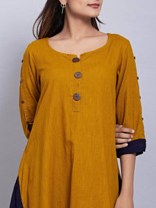 Lemon Tart Color Block Detail Long Maxi Dress LTAMD119