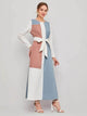 Lemon Tart Color Block Detail Long Maxi Dress LTAMD292