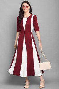Lemon Tart Color Block Detail Long Maxi Dress LTAMD617 - WM