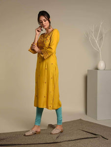 Lemon Tart CUTS152 Embroiderd Unstitched Cambric Kurti