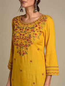 Lemon Tart CUTS152 Embroiderd Unstitched Cambric Kurti