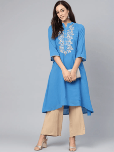 Lemon Tart CUTS32 Embroiderd Unstitched Cambric Kurti