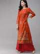 Lemon Tart CUTS372 Gold Foil Printed Unstitched Cambric Kurti