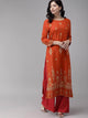 Lemon Tart CUTS372 Gold Foil Printed Unstitched Cambric Kurti