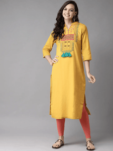 Lemon Tart CUTS42 Embroiderd Unstitched Cambric Kurti