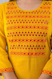 Lemon Tart CUTS425 Embroidered Unstitched Cotton Kurti