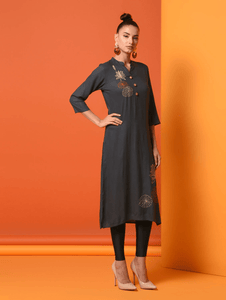 Lemon Tart CUTS44 Embroiderd Unstitched Cambric Kurti