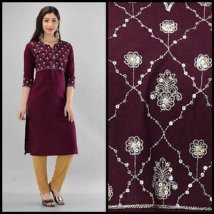 Lemon Tart CUTS451 Embroidered Unstitched Cotton Kurti