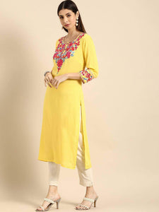 Lemon Tart CUTS475 Embroidered Unstitched Cotton Kurti