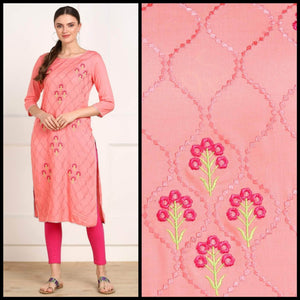 Lemon Tart CUTS481 Embroidered Unstitched Cotton Kurti