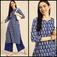 Lemon Tart CUTS487 Block Printed Unstitched Cambric Kurti