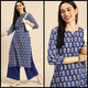 Lemon Tart CUTS487 Block Printed Unstitched Cambric Kurti