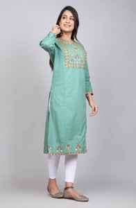 Lemon Tart CUTS494 Embroidered Unstitched Cotton Kurti