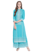 Lemon Tart CUTS90-BLU 2 Piece Block Printed Unstitched Cambric Suit