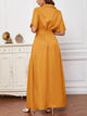 Lemon Tart Dolman Button Detail Long Dress LTAMD667 - Yellow