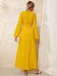 Lemon Tart Embroidered Detail Long Maxi Dress LTAMD329