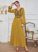 Lemon Tart Embroidered Detail Long Maxi Dress LTAMD527