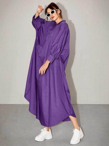 Lemon Tart Kaftan Pocket Detail Long Maxi Dress LTAMD463 - Purple