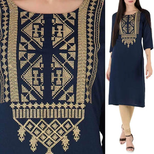 Lemon Tart KHLUS207 Embroiderd Unstitched Khaddar Kurti