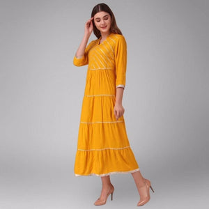 Lemon Tart Lace Detail Long Maxi Dress LTAMD33