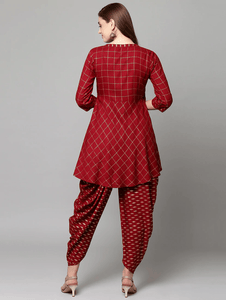 Lemon Tart LTUS35 2 Piece Gold Foil Printed Unstitched Set