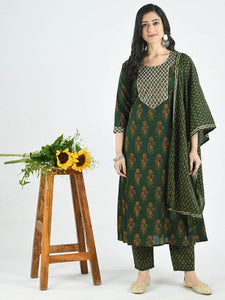 Lemon Tart LTUS484 3 Piece Block Printed Unstitched Lawn Suit