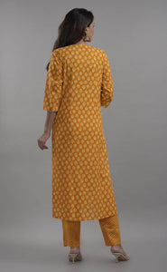 Lemon Tart LTUS705 3 Piece Block Printed Unstitched Lawn Suit