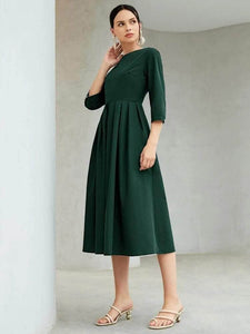Lemon Tart Pleat Detail Long Maxi Dress LTAMD389 - Green